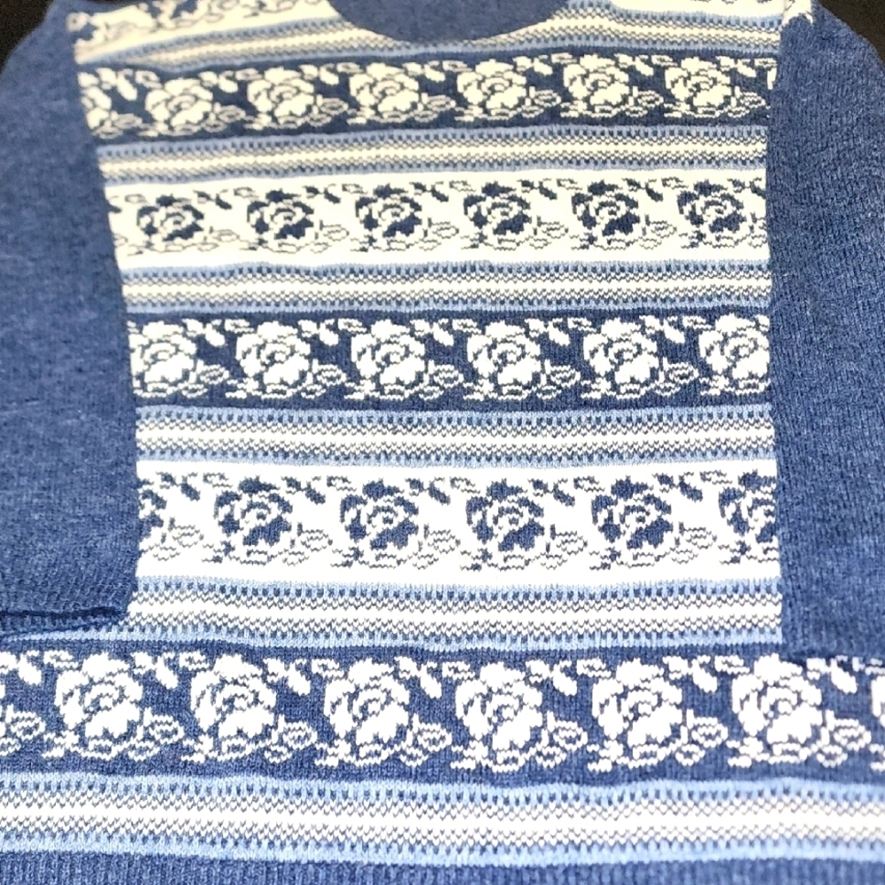 Dana Scott Vintage Pattern Sweater Sz L